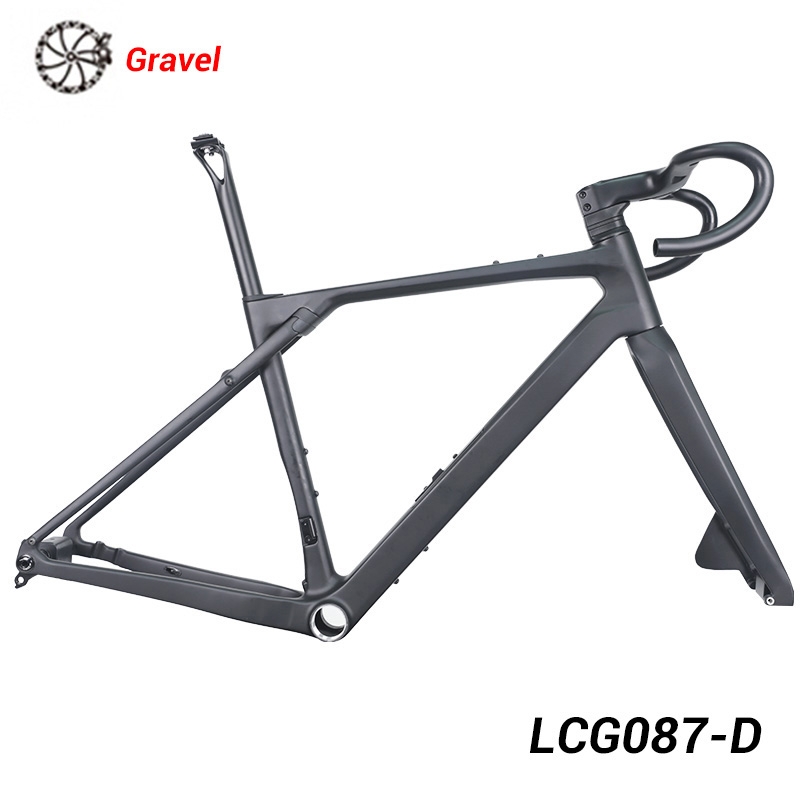 LightCarbon Gravel Frameset With Micro Suspension Downtube Storage Plus Handlebar Suppliers Manufacturers Factories